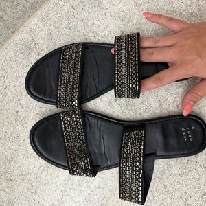 A New Day Sandals in Black